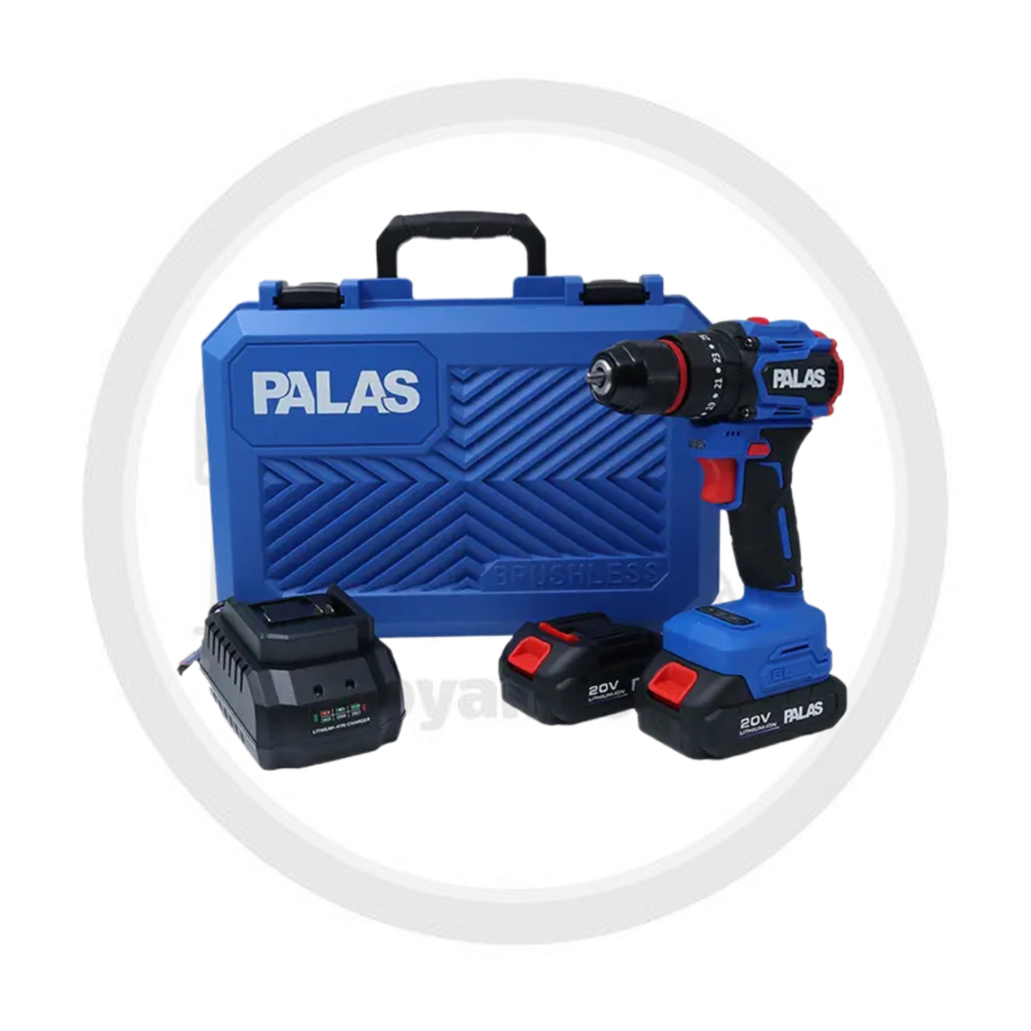 دریل شارژی 20 ولت کد P2420 برند پالاس